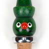 Mid-Century Danish vintage bottle stopper green figure
