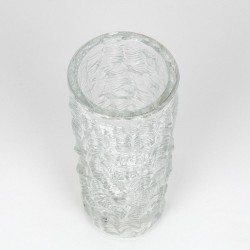 Scandinavian vintage glass vase from the sixties