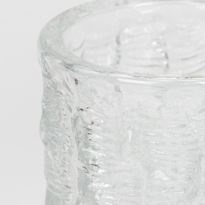 Scandinavian vintage glass vase from the sixties