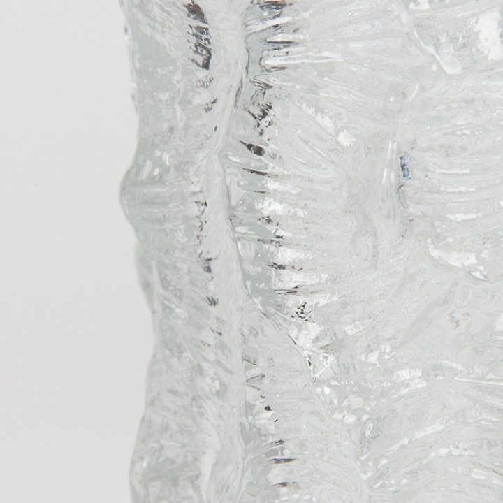 Scandinavian vintage glass vase from the sixties