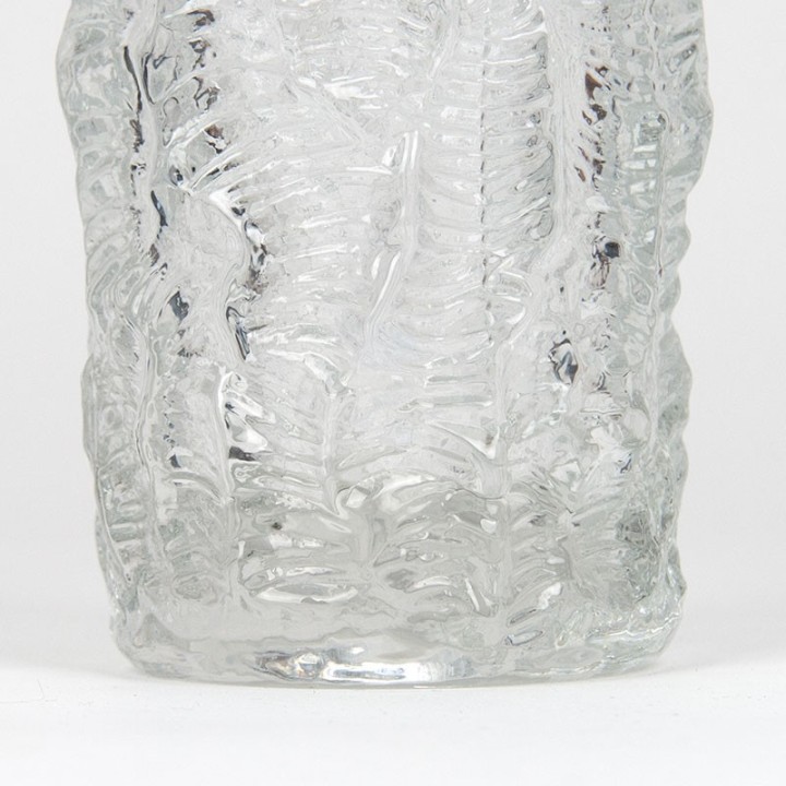 Scandinavian vintage glass vase from the sixties