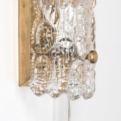 Orrefors Zweden vintage wandlamp ontwerp Carl Fagerlund voor