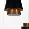 Mid-Century Danish vintage hanging lamp with 3 lampshades