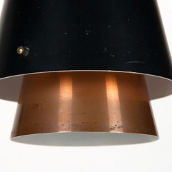 Mid-Century Deense vintage hanglamp met 3 kelken