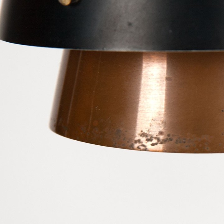 Mid-Century Danish vintage hanging lamp with 3 lampshades