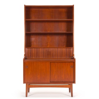Johannes Sorth Deense Mid-Century vintage boekenkast/ wandkast