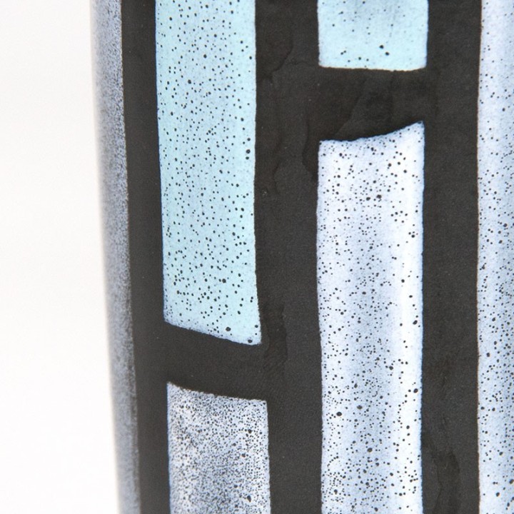 Strehla vintage aardewerk vaasje