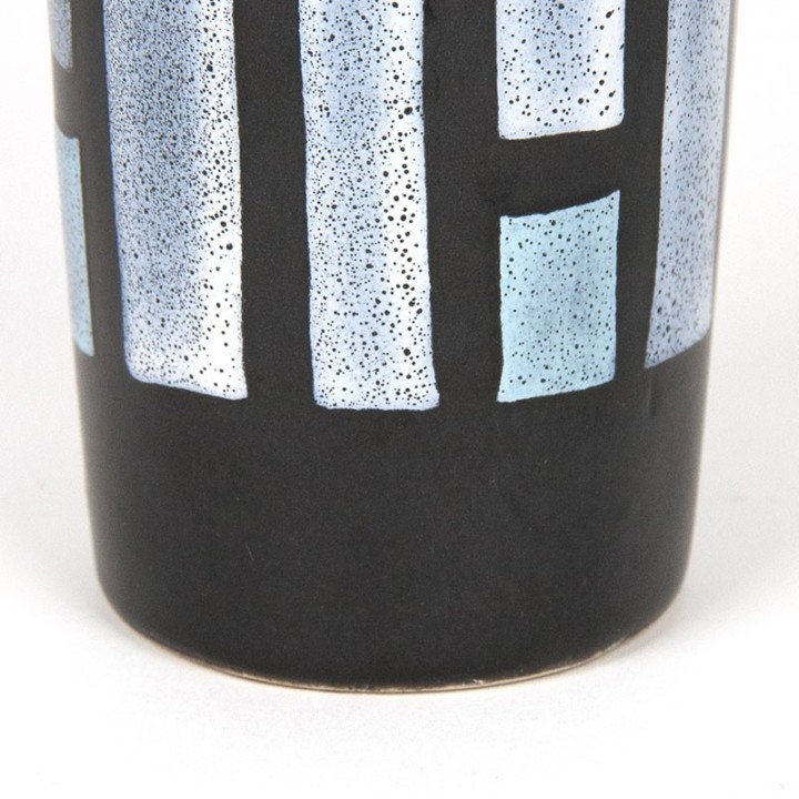 Strehla vintage aardewerk vaasje