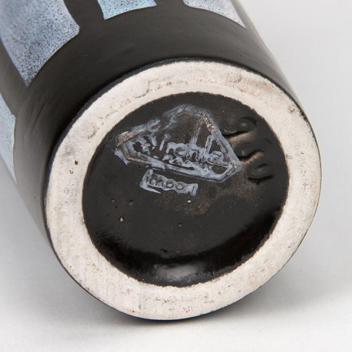 Strehla vintage aardewerk vaasje