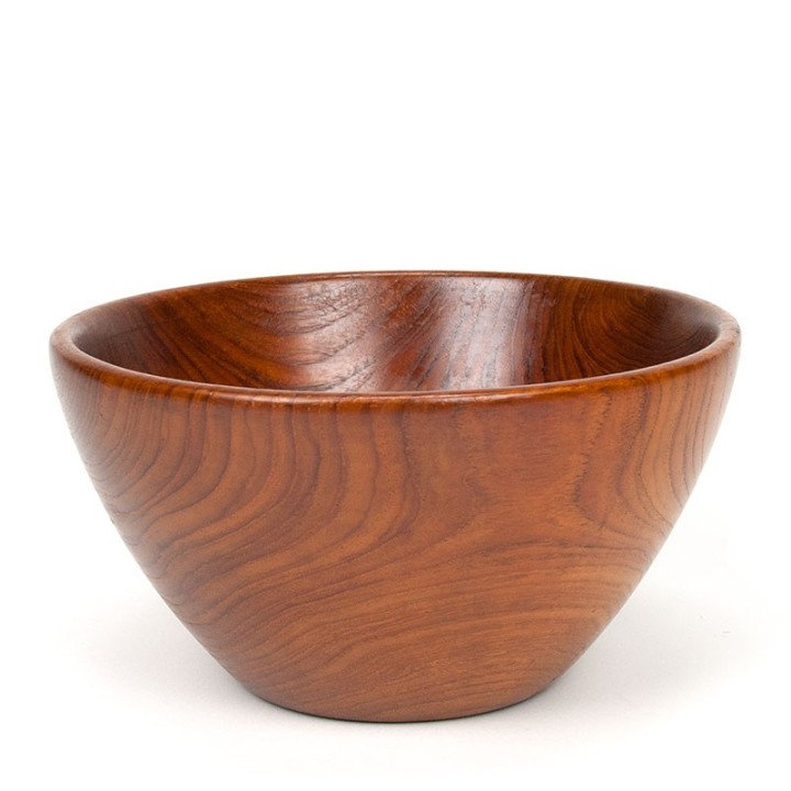 Danish teak vintage large model serving bowl