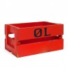 Small model Danish box/crate ØL red