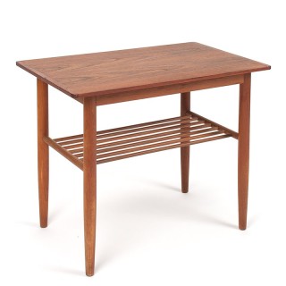 Danish Mid-Century side table in teak with slats