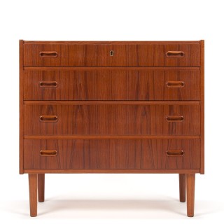 Teak vintage Mid-Century Danish chest of drawers