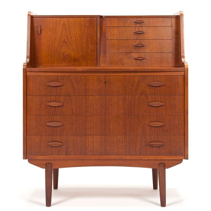 Mid-Century teak Danish vintage secretaire furniture