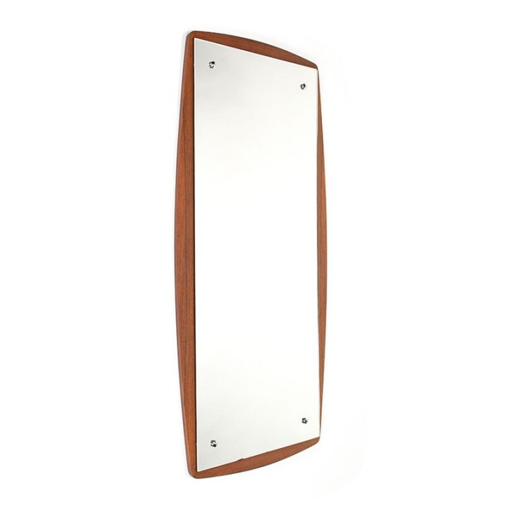 Groot model Deense vintage spiegel in palissander