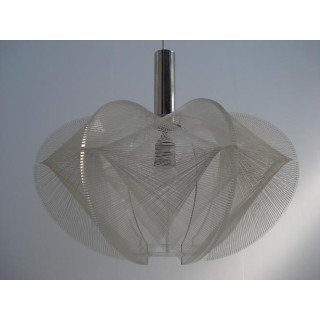 Plexiglazen nylon draad hanglamp groot model - Retro Studio