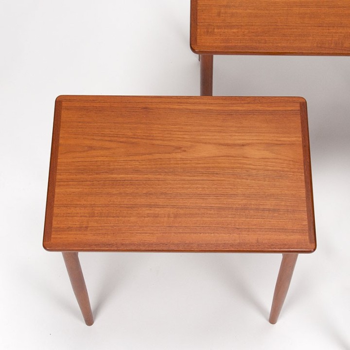 Danish Mid-Century vintage teak nesting tables