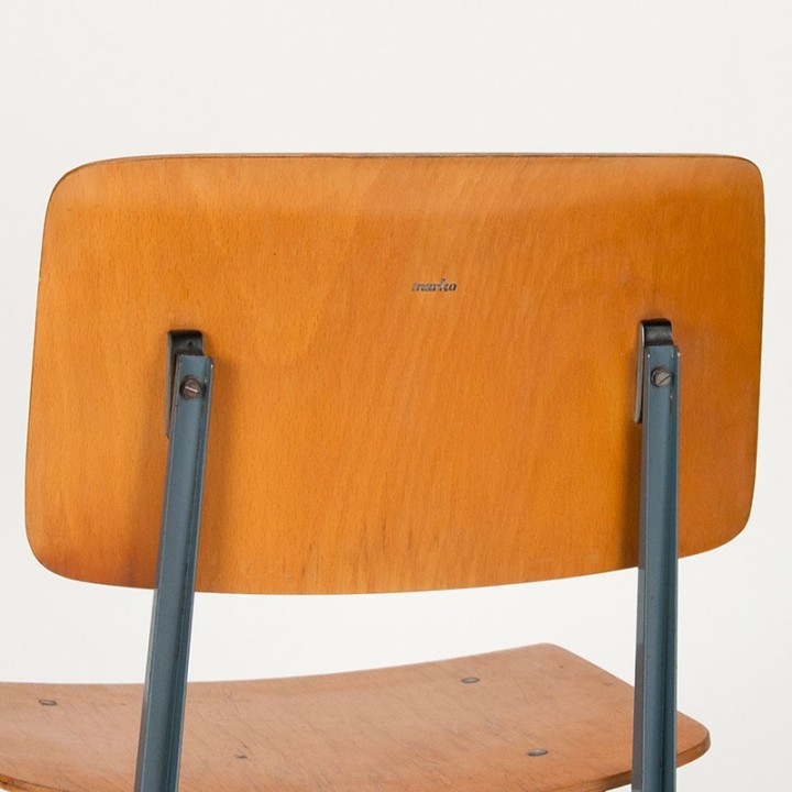 Vintage early edition school chair from the Marko brand