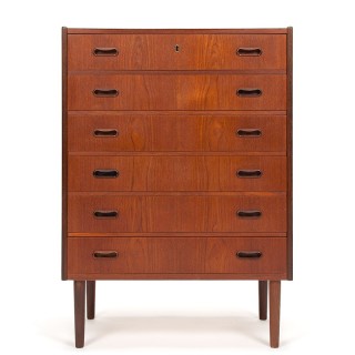 Teak Mid-Century Danish vintage chest of drawers