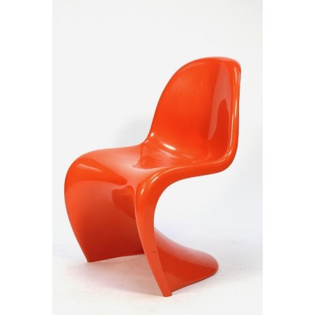 Verner Panton plastic chair oranje