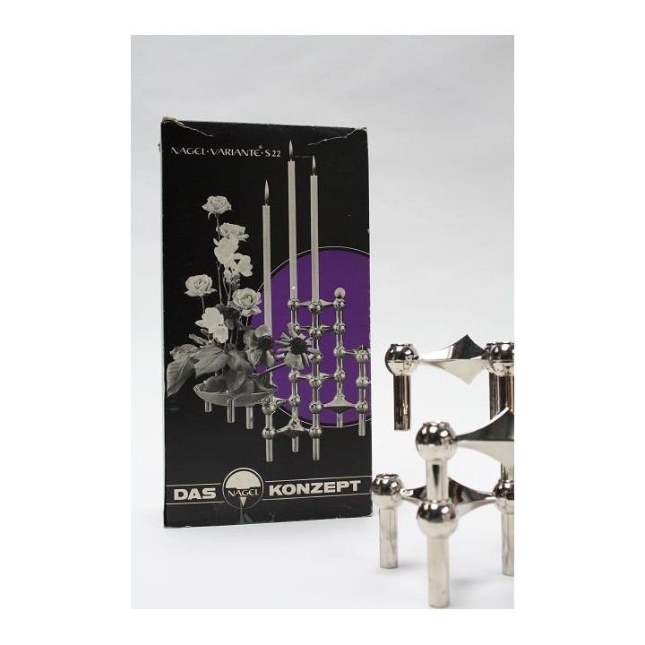 Nagel stapelkandelaars S22 in originele verpakking - Retro