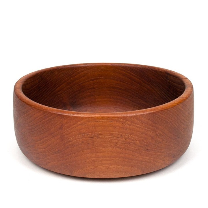 Large model Danish vintage salad bowl in teak
