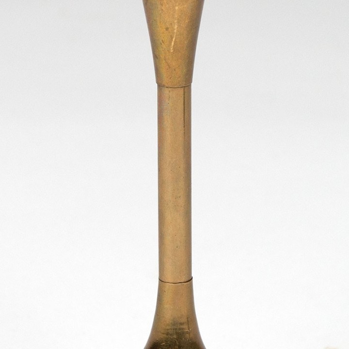 Set of candlesticks in brass vintage sixties