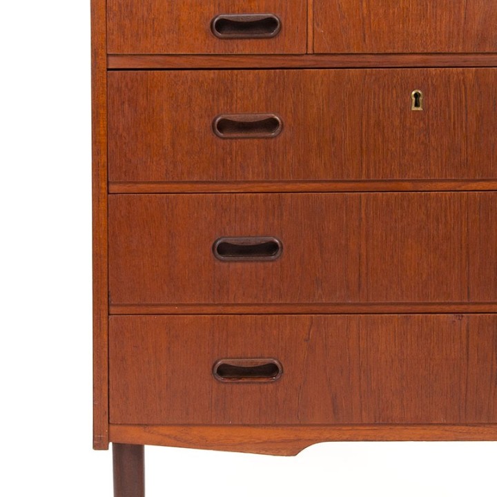 Teak Deens vintage ladekast en kaptafel meubel