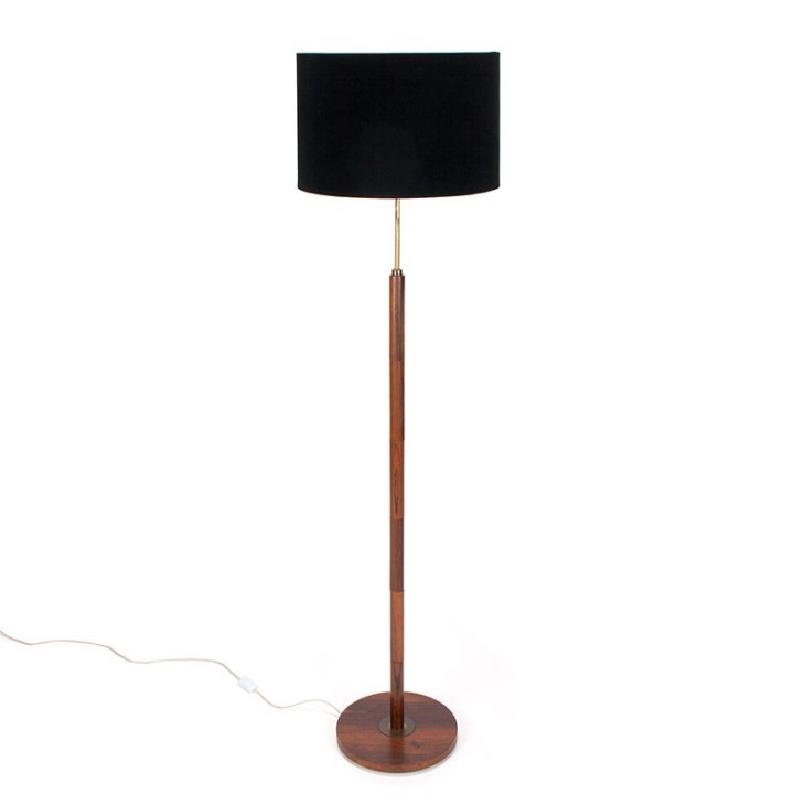 Rosewood Danish vintage design floor lamp