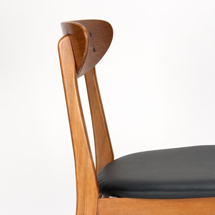 Danish set of 4 vintage Farstrup model 210 chairs