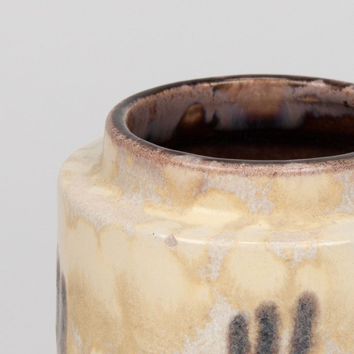 West-Germany model 203-22 vase in yellow-brown shade