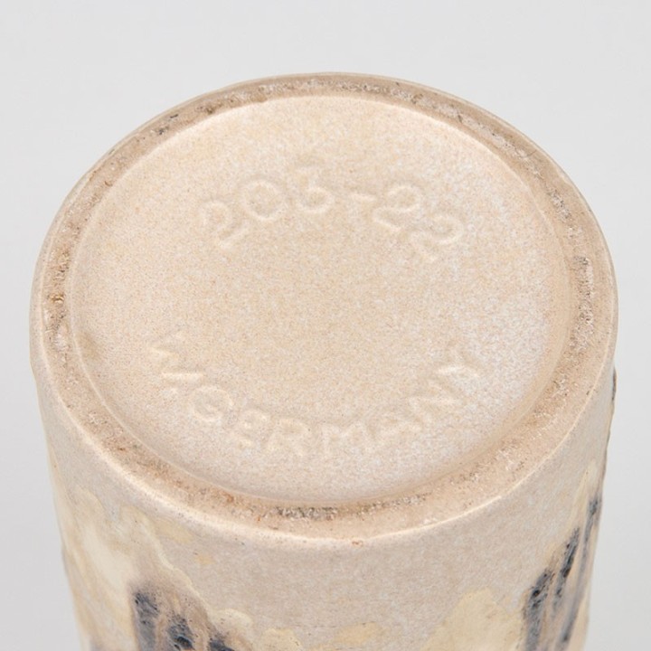 West-Germany model 203-22 vase in yellow-brown shade