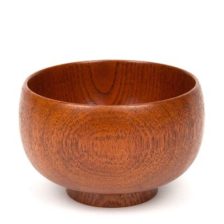Small model vintage serving bowl in teak