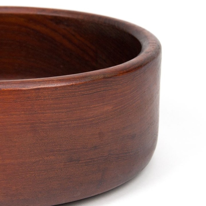 Mid-Century teakhouten vintage serveerschaal
