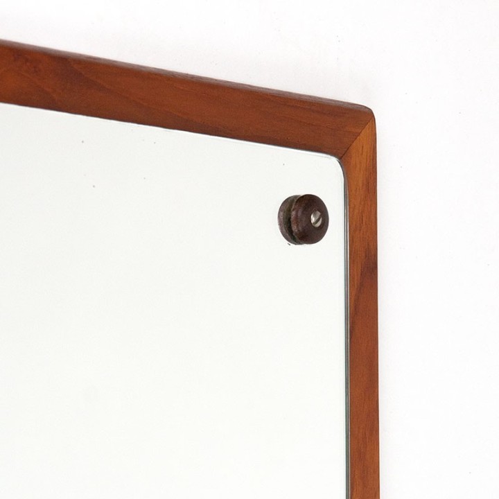 Mid-Century Danish mirror with teak frame