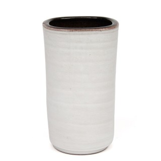 White glazed vintage Mobach model 339 vase