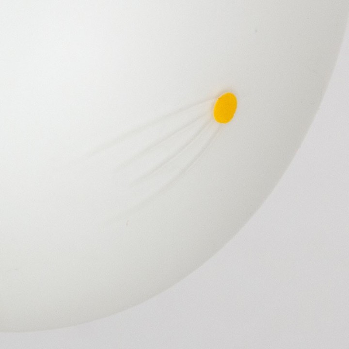 Milk glass vintage fifties ceiling lamp