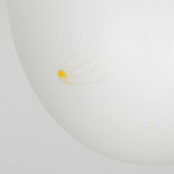 Milk glass vintage fifties ceiling lamp