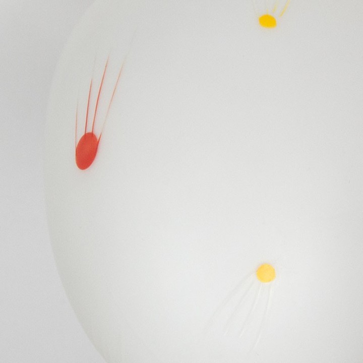 Milk glass vintage fifties ceiling lamp