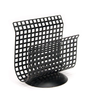 Small model perforated metal vintage letter holder