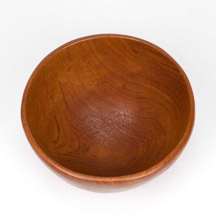 Saladeschaal vintage Deens model jaren zestig in teak