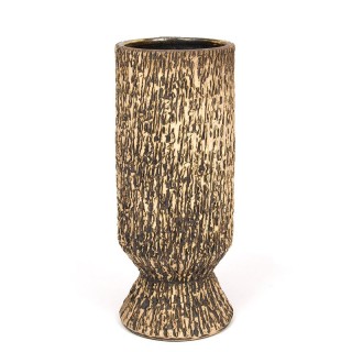 Earthenware vintage vase from the sixties