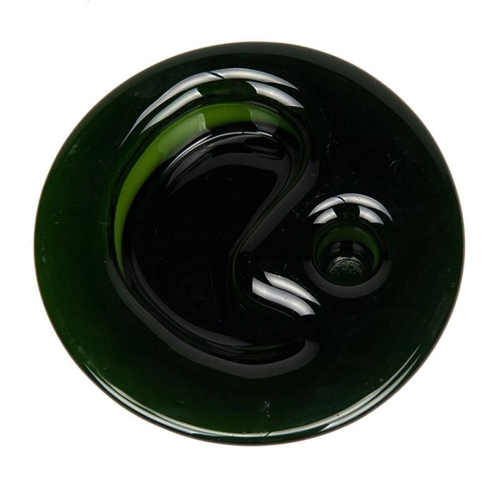 Michael Bang small vintage green glass Ikebana bowl