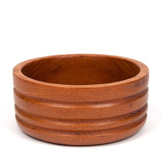 Small model vintage teak serving bowl