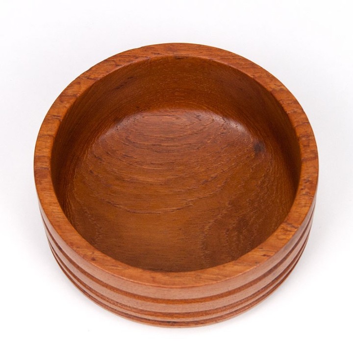 Klein model vintage teakhouten serveerschaal