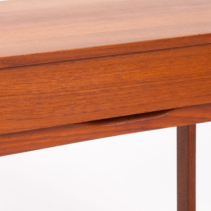 Mid-Century teak Danish vintage design side table with drawer