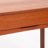 Mid-Century teak Deens vintage design bijzettafel met lade