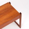 Mid-Century teak Deens vintage design bijzettafel met lade