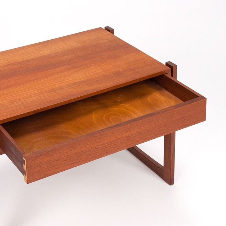Mid-Century teak Danish vintage design side table with drawer