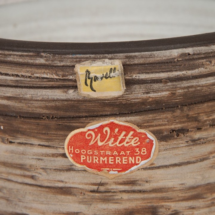 Birch bark series vintage ceramic vase by Jaap Ravelli